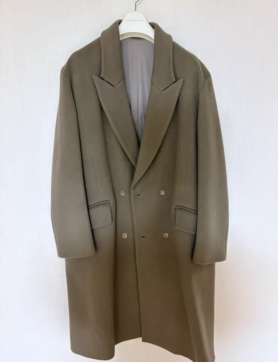 BROWNYARD ブラウンヤード ダブル コート DARKベージュ