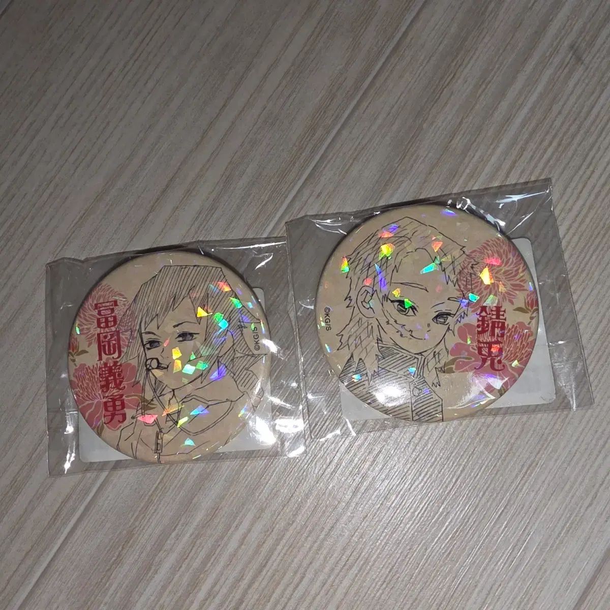 鬼滅の刃 ナンジャタウン 缶バッジ 冨岡義勇 猫型 いこいの里