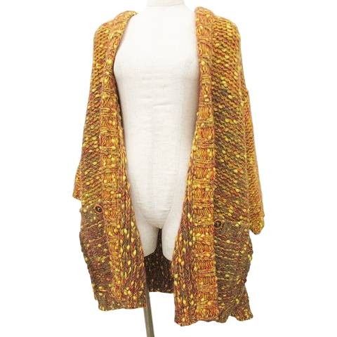 シャネル CHANEL 美品 カーディガン アルパカ モヘヤ ミックスツイード