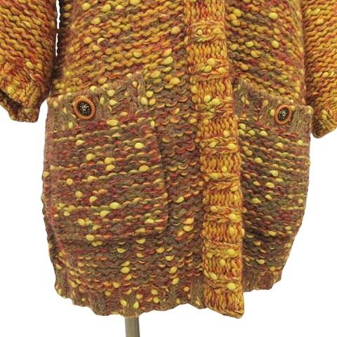 シャネル CHANEL 美品 カーディガン アルパカ モヘヤ ミックスツイード