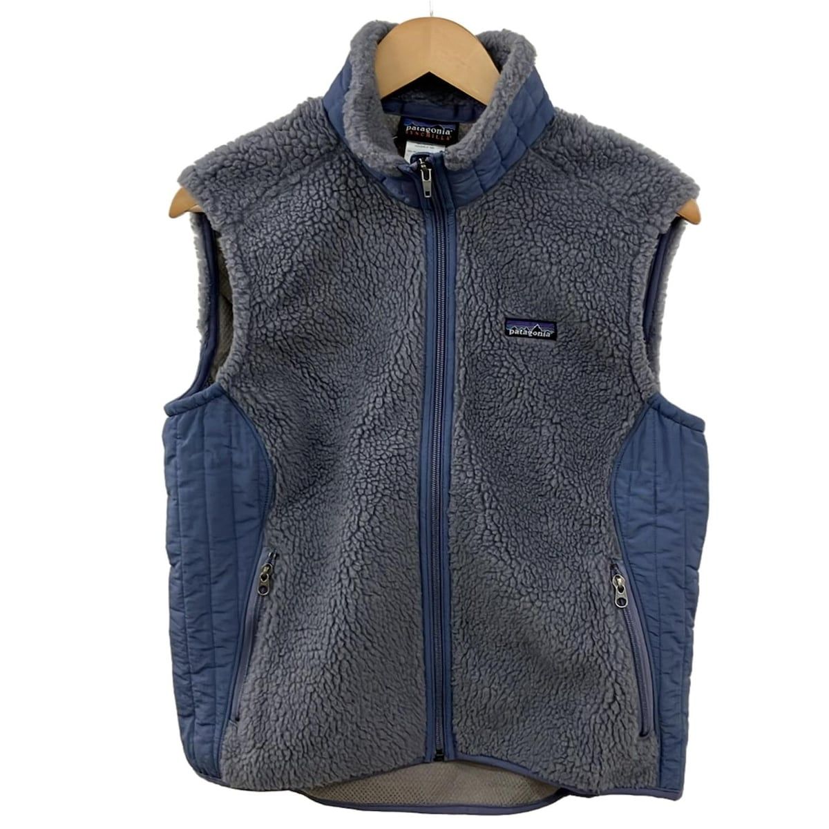 Patagonia パタゴニア ベスト サイズL レディース ライトブルー ジップアップ