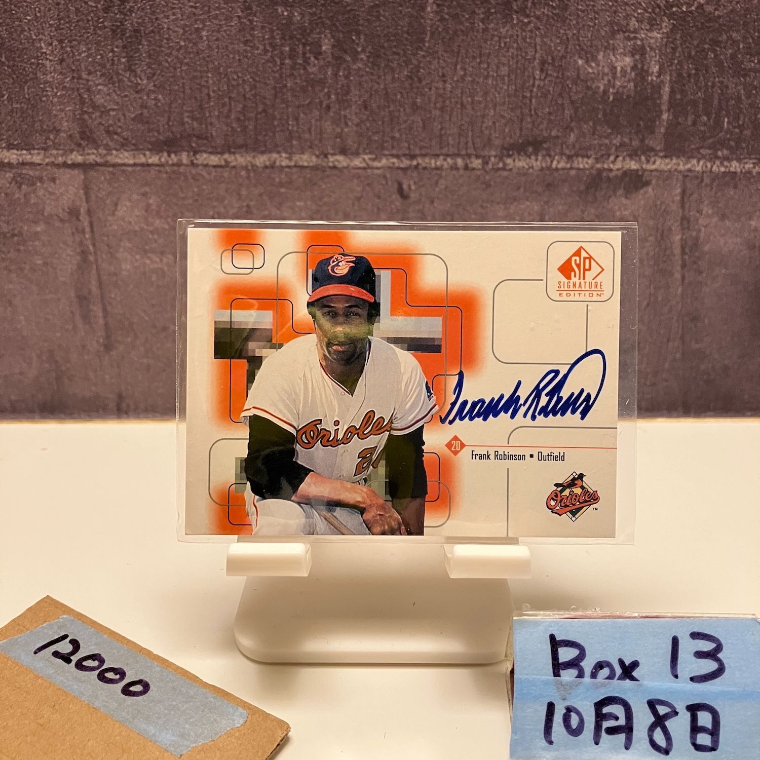 1999 Upper Deck Frank Robinson 直筆サインカード Baltimore Orioles