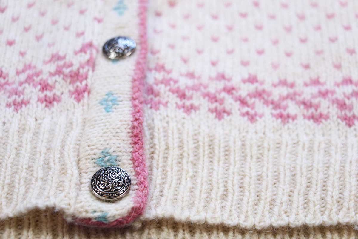 80s USA製 L.L.Bean 雪柄 ノルディック柄 ウールニット カーディガン M