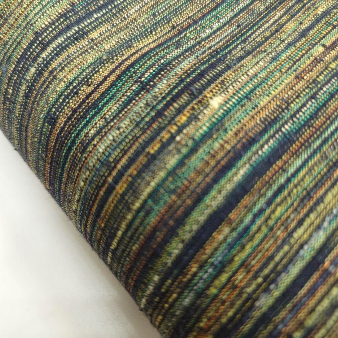 kimono one kimonoarisa 同然 風合いのある手紡ぎ 手紬 広衿 仕付け糸付き 裄62.5肩丈155.5