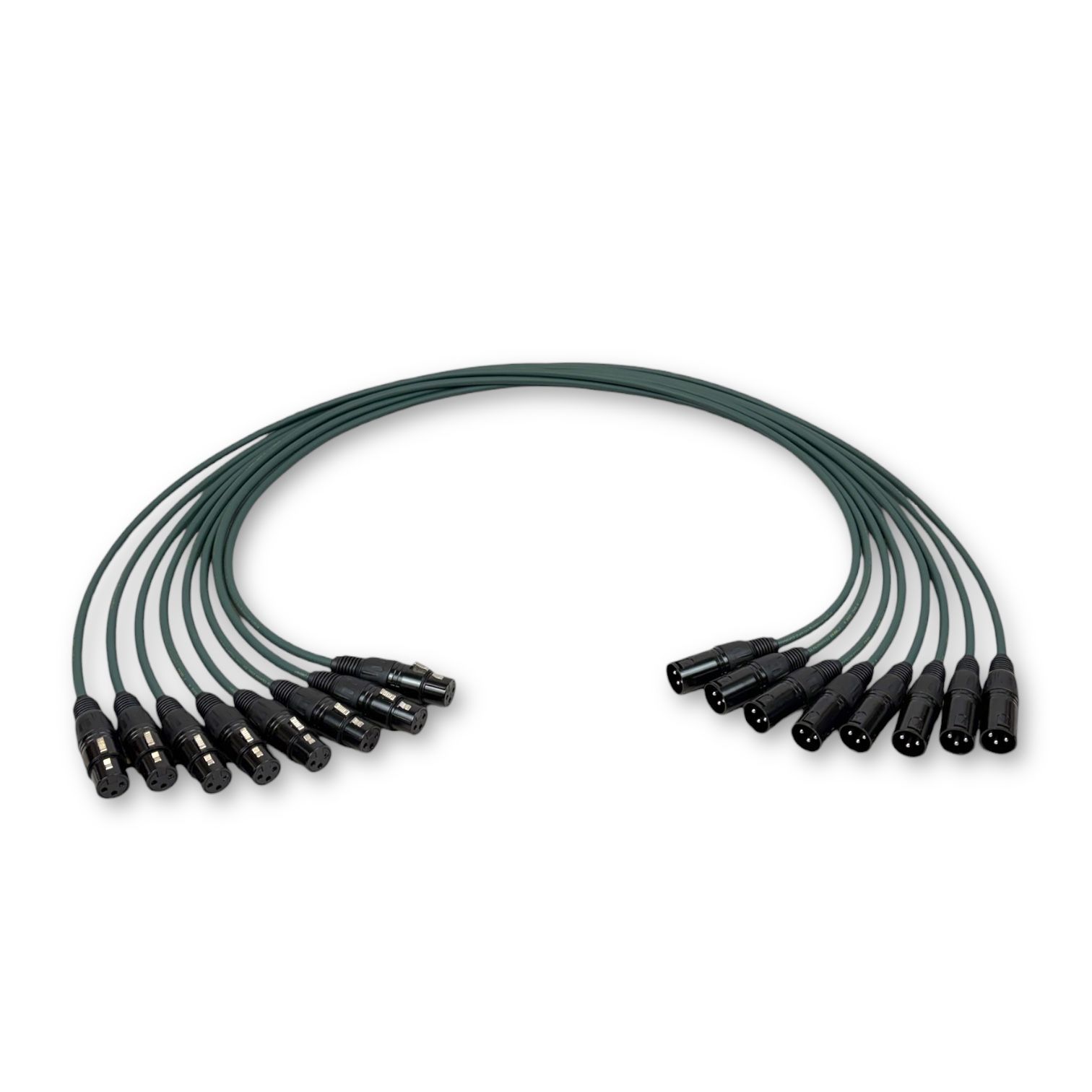 OYAIDE QAC 222 XLR マイクケーブル 1 m 8本セット