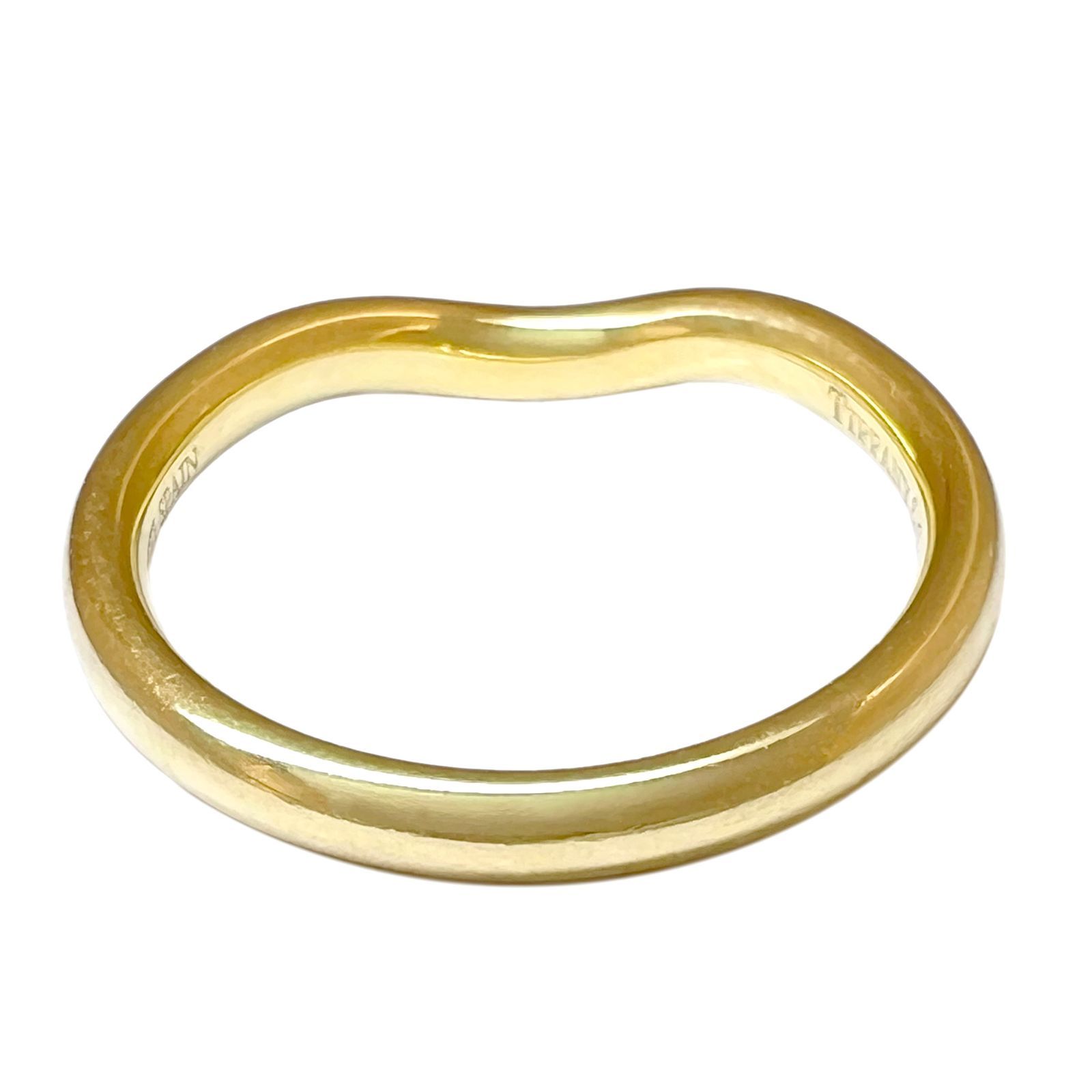 TIFFANY＆Co. ティファニー リング カーブドバンド 750 K18 YG ダイヤ