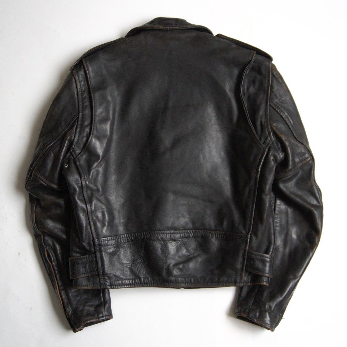 雰囲気抜群】AERO LEATHER【ホースハイド レザー ダブルライダース