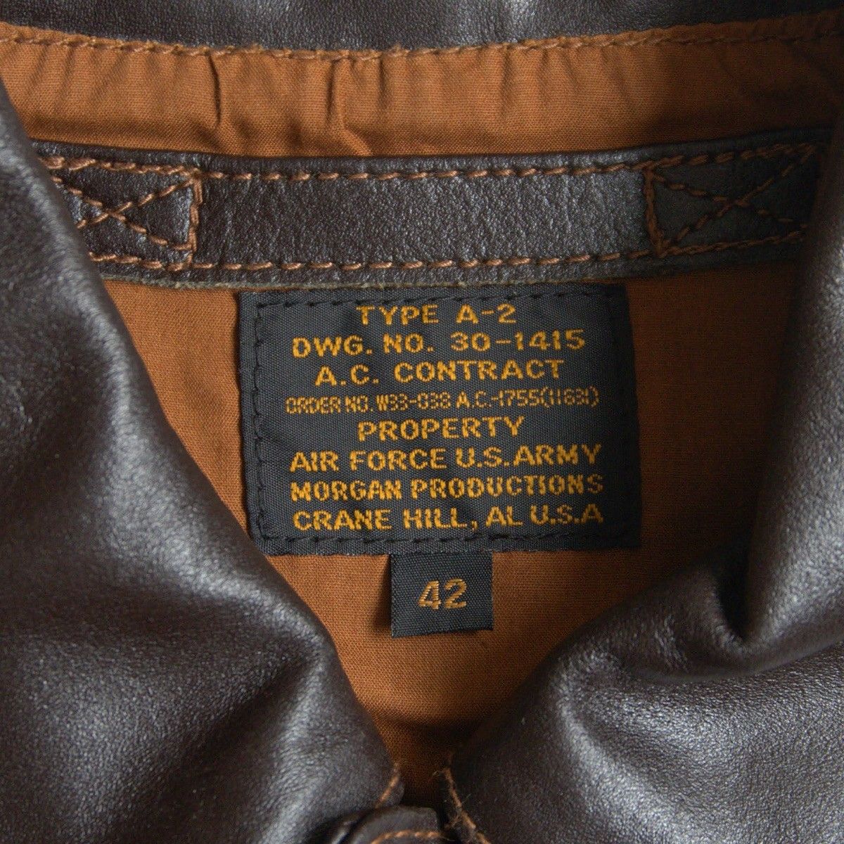 美品/ビッグサイズ】MORGAN PRODUCTIONS【A-2 レザー フライト
