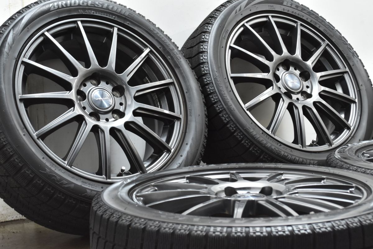 大 Weds VELVA 17 in 7 J 52 PCD 114 3 ブリヂストン ブリザック VRX 215 50 R レヴォーグ GRヤリス シビック インサイト RX 8