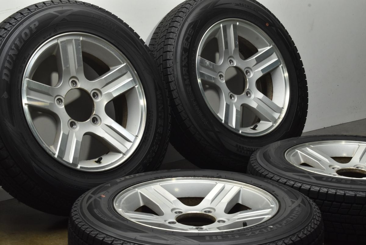 バリ溝 スズキ JB 23 ジムニー 16 in 5 J 22 PCD 139 7 ダンロップ ウィンターマックス SJ 8 175 80 R 64 JA 12 流用 アルミ