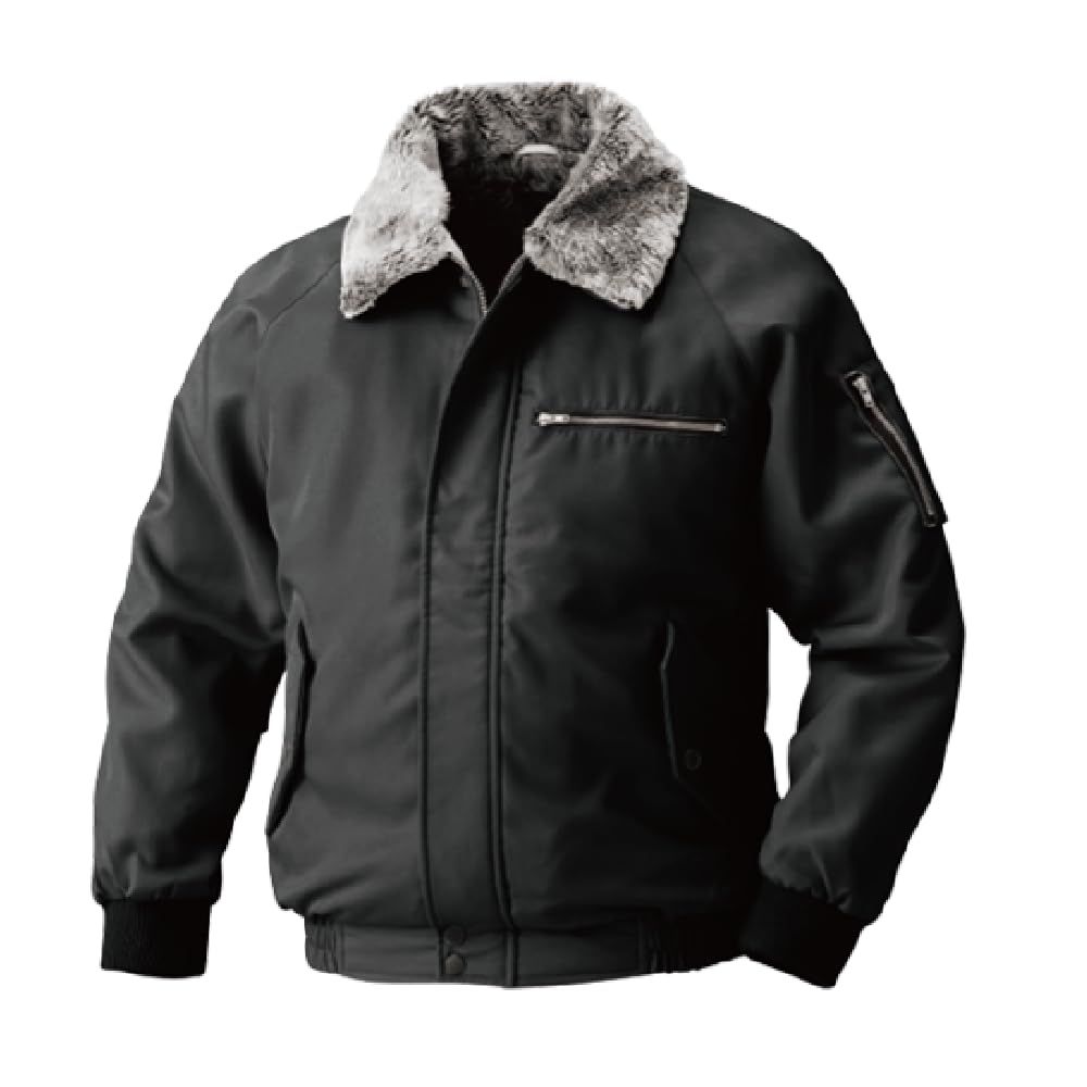 ワークル 村上被服 鳳凰 HOOH 秋 冬 パイロットジャンパー ジャケット アウター 防寒 衿ボア 袖ペン差し 作業着 作業服 2000 20.ブラック LL