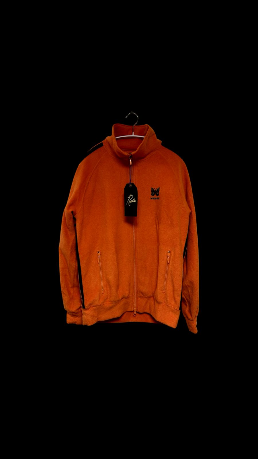 ニードルズ コラボ フリース オレンジ トラックジャケット - メルカリ