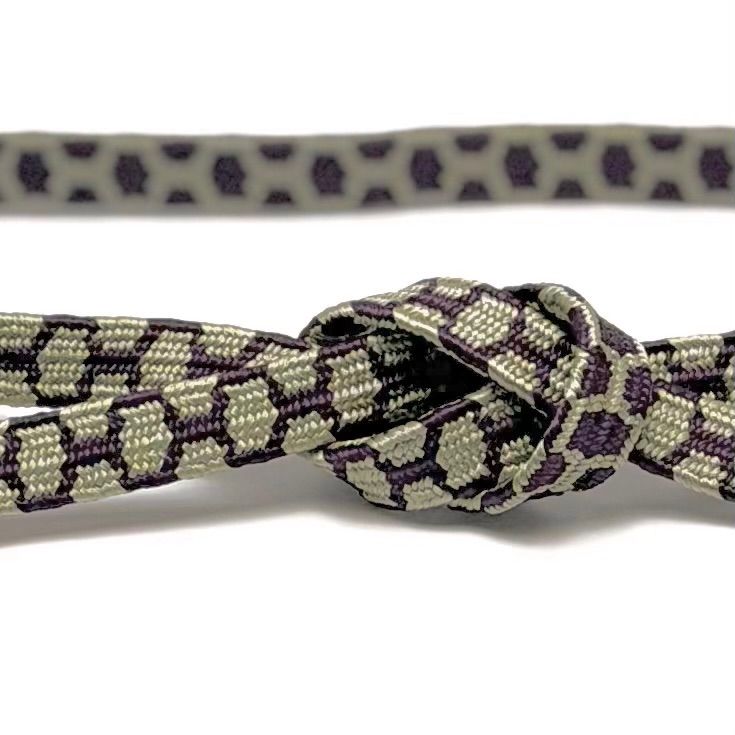 帯締め 渡敬 貝の口 亀甲 両面 手組み 0199