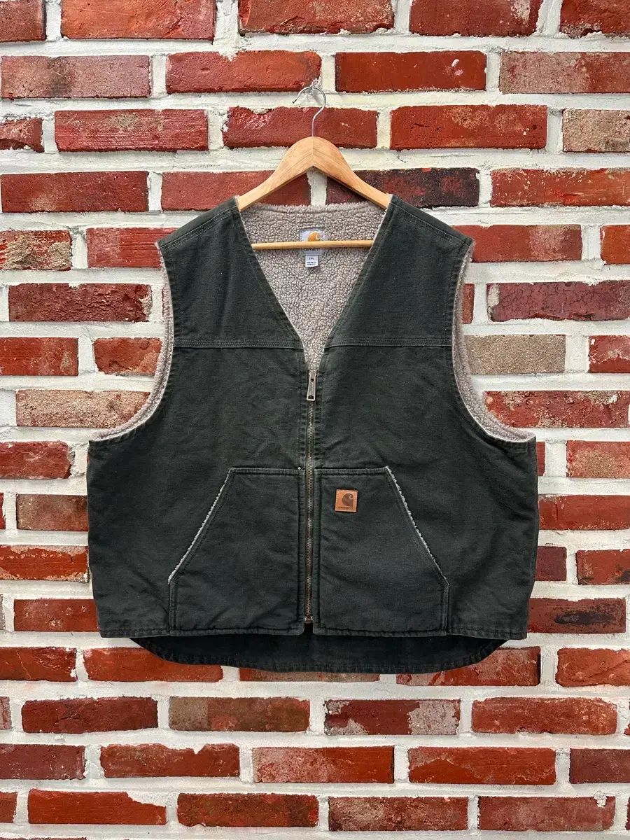 2 XL Carhartt カーハート V 26 シェルパ ウォーク BEST ベスト モースグリン