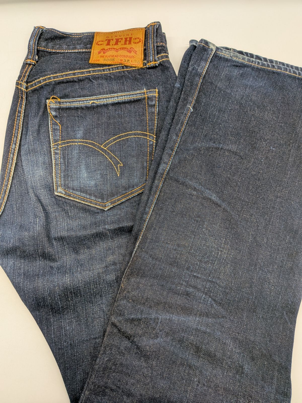 THE FLAT HEAD 3005 W32 日本製 デニム ジーンズ セルビッチ - メルカリ