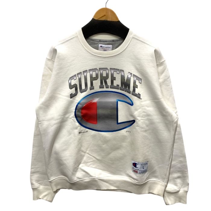 中古品】Champion チャンピオン SUPREME 19SS CHROME CREWNECK