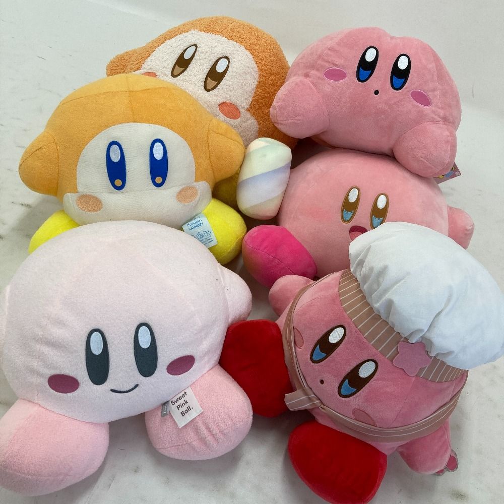 星のカービィ　ぬいぐるみ　まとめ売り 02w21092 星のカービィ BIGサイズ ぬいぐるみ まとめ売り 6点セット