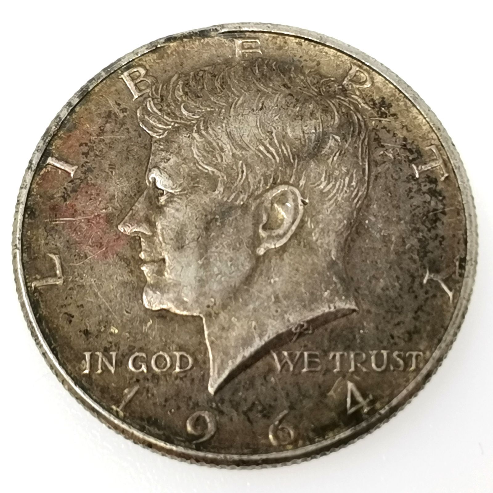 アメリカ旧硬貨 外国コイン アメリカ ケネディ ハーフダラー銀貨 1964年 中古品 管理