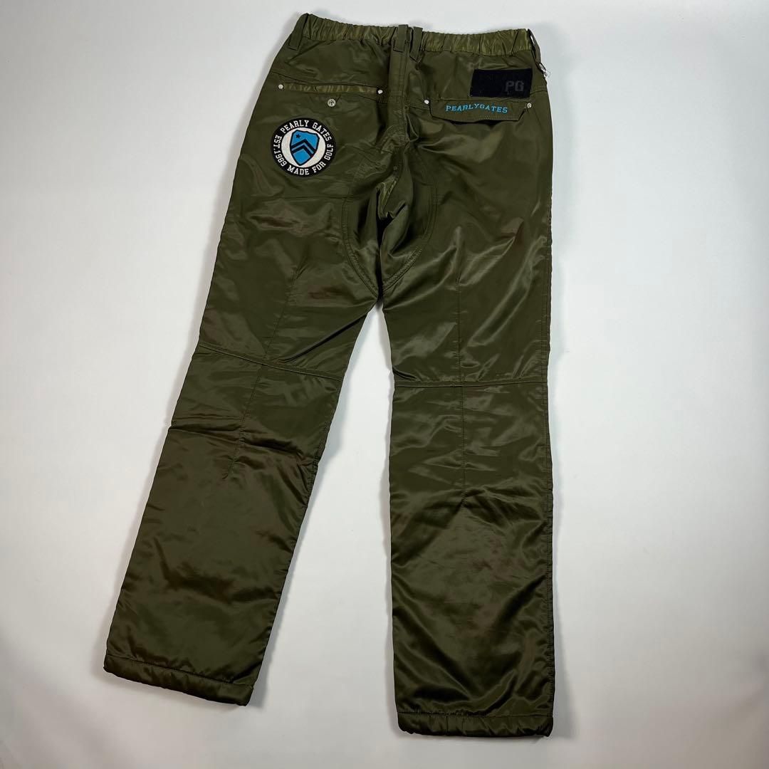 美品 PEARLY GATES 中綿 ナイロン パンツ ワッペン 刺繍ロゴ 美品 PEARLY GATES 中綿 ナイロン パンツ ワッペン 刺繍ロゴ - メルカリ