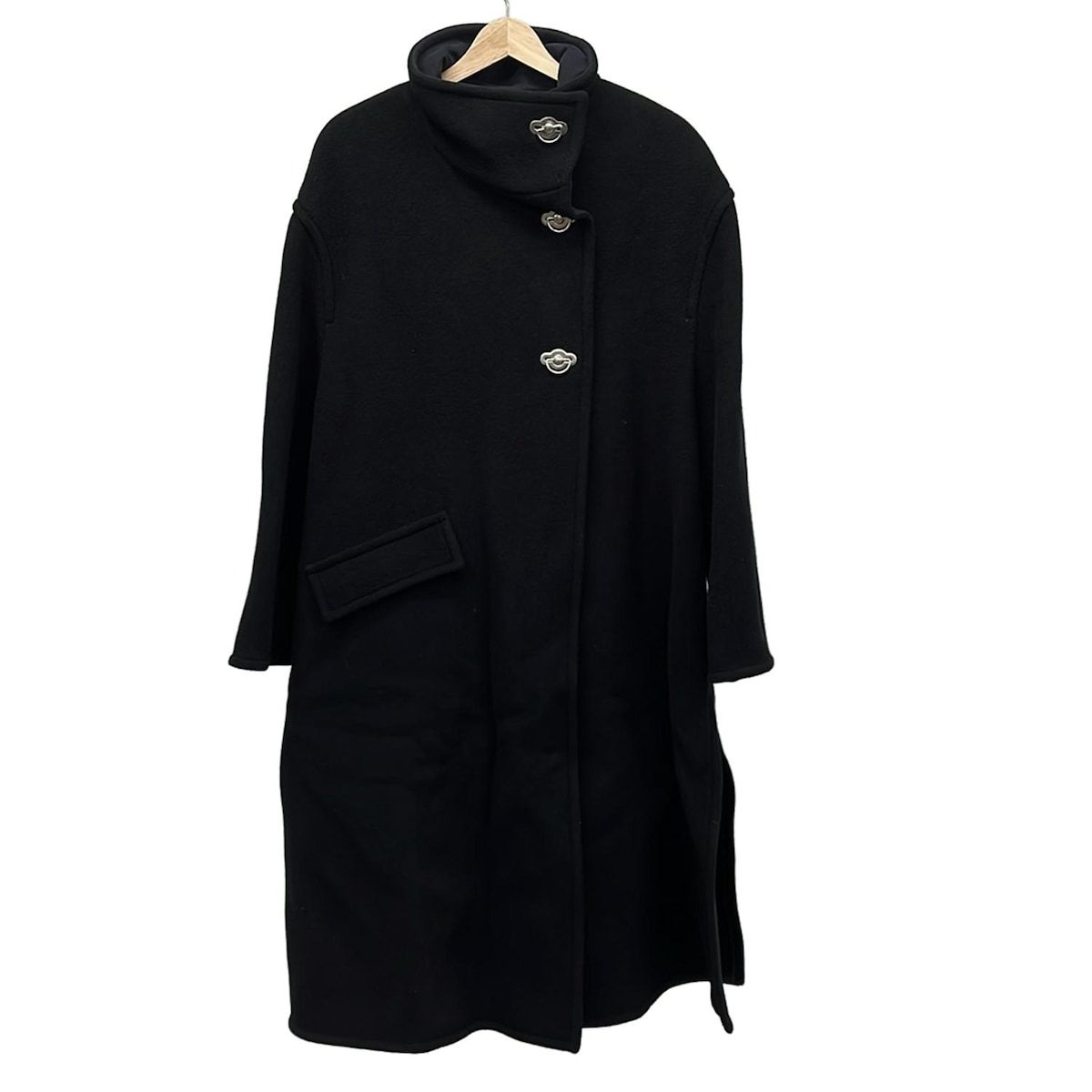 【値下げ】Acne Studios アクネ　黒 チェスターコート　サイズ48 中古・古着通販】ACNE STUDIOS (アクネ ストゥディオス) ダブル