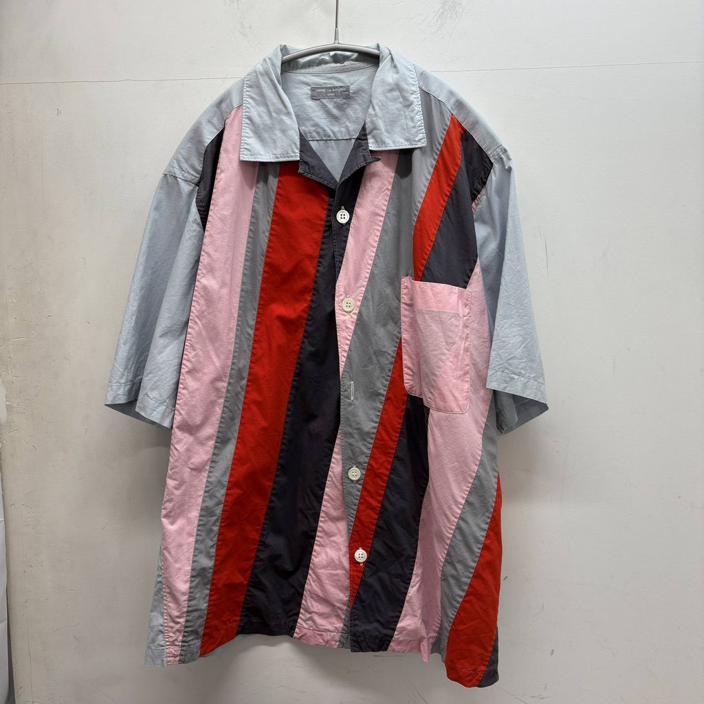 COMME des GARCONS HOMME コムデギャルソンオム 00 SS 田中オム Open Collor Shirt オープン シャツ ブルー系 size - 中目黒A 11