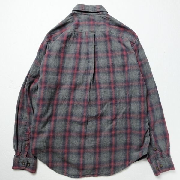 00's エディーバウアー オンブレーチェック コットン ネルシャツ