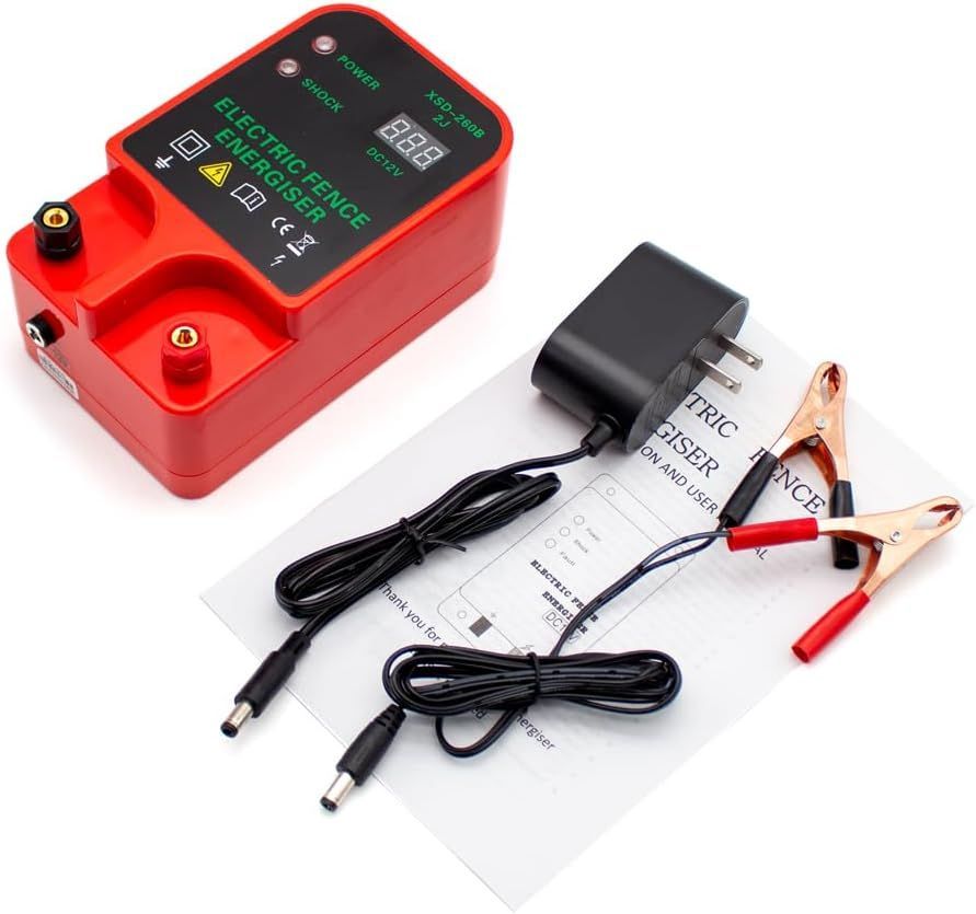 電気柵用通電装置 XSD 260 B 家畜用 高電圧パルスコントローラー ハイデシベルアラーム 防水型LCD電圧表示 311 v 14