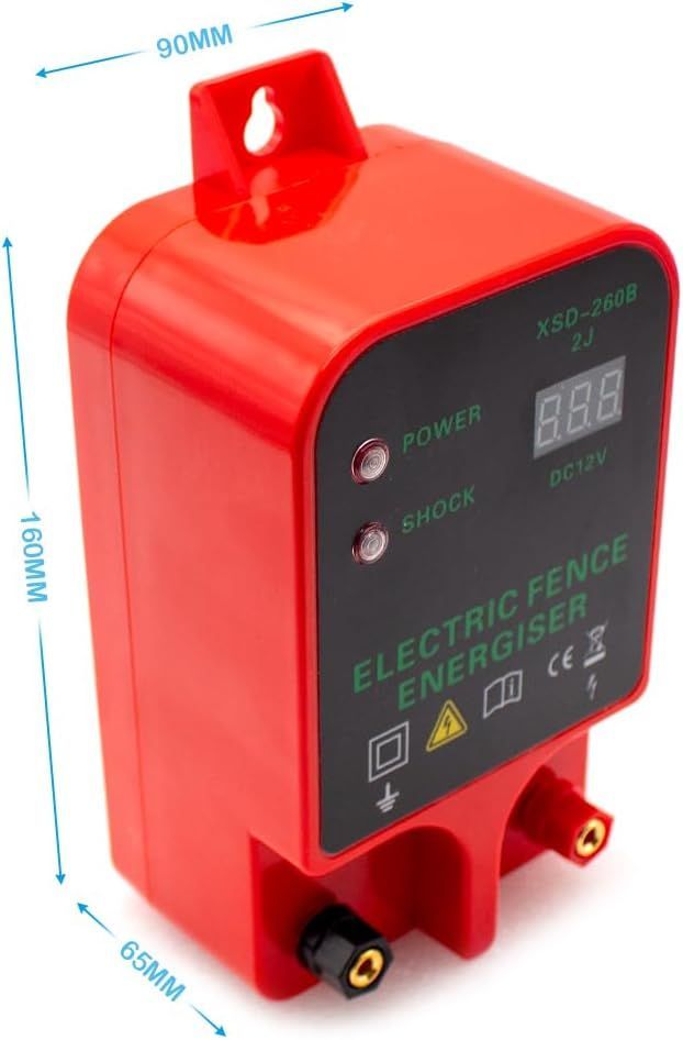 電気柵用通電装置 XSD-260 B 家畜用 高電圧パルスコントローラー ハイデシベルアラーム 防水型LCD電圧表示 311 v 14