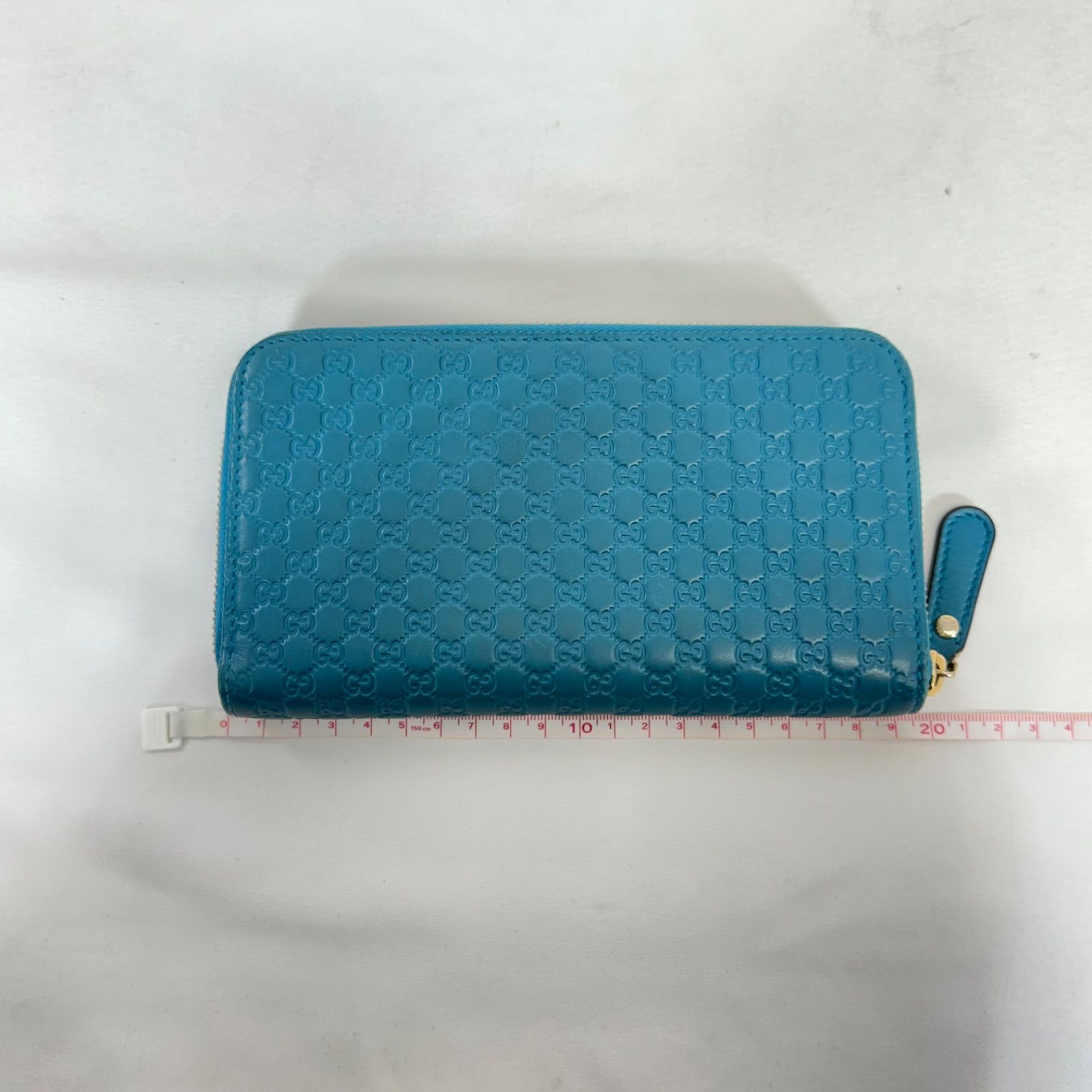 希少・美品】GUCCI グッチ GGロゴ マイクロ シマ ラウンドジップ