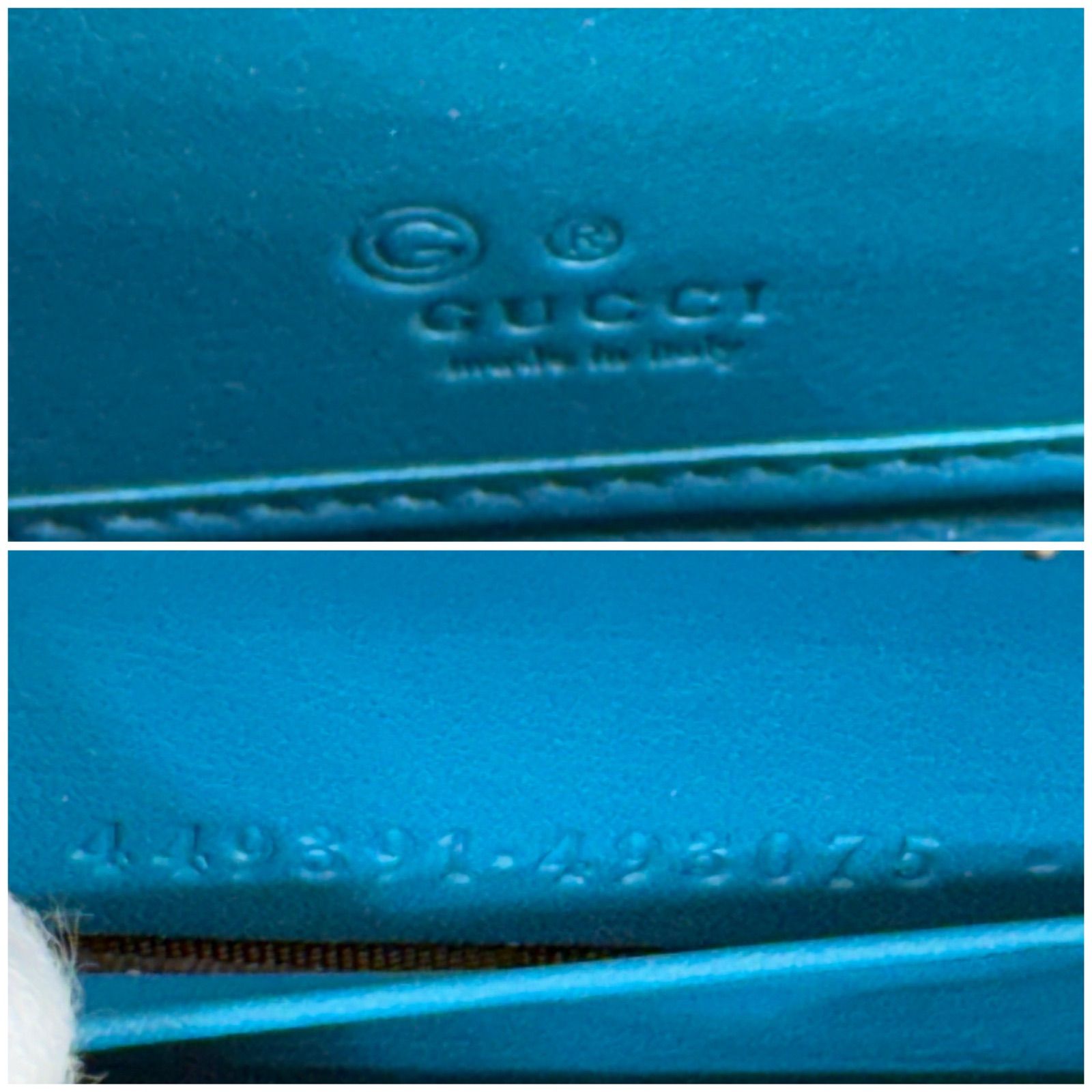 希少・美品】GUCCI グッチ GGロゴ マイクロ シマ ラウンドジップ