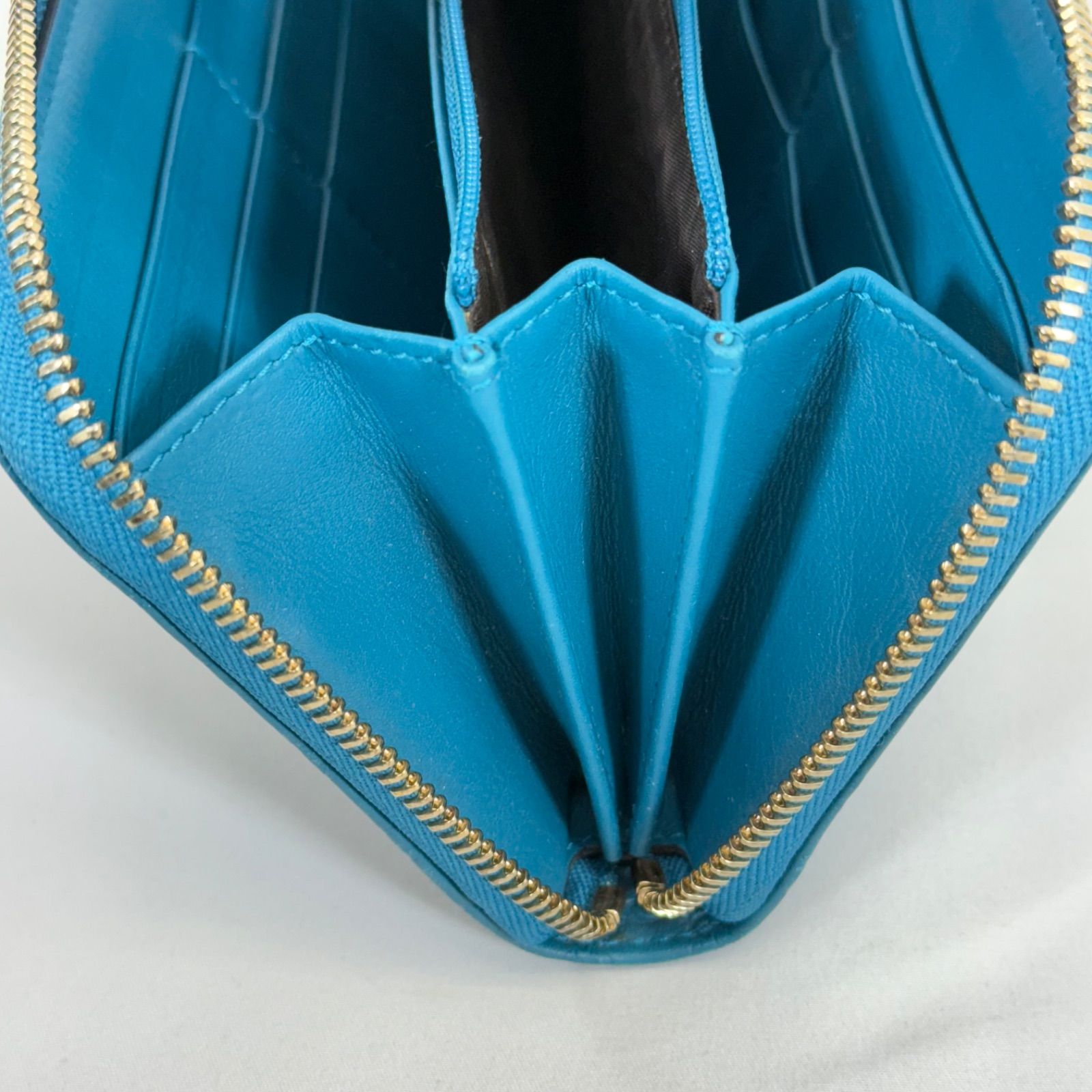 希少・美品】GUCCI グッチ GGロゴ マイクロ シマ ラウンドジップ