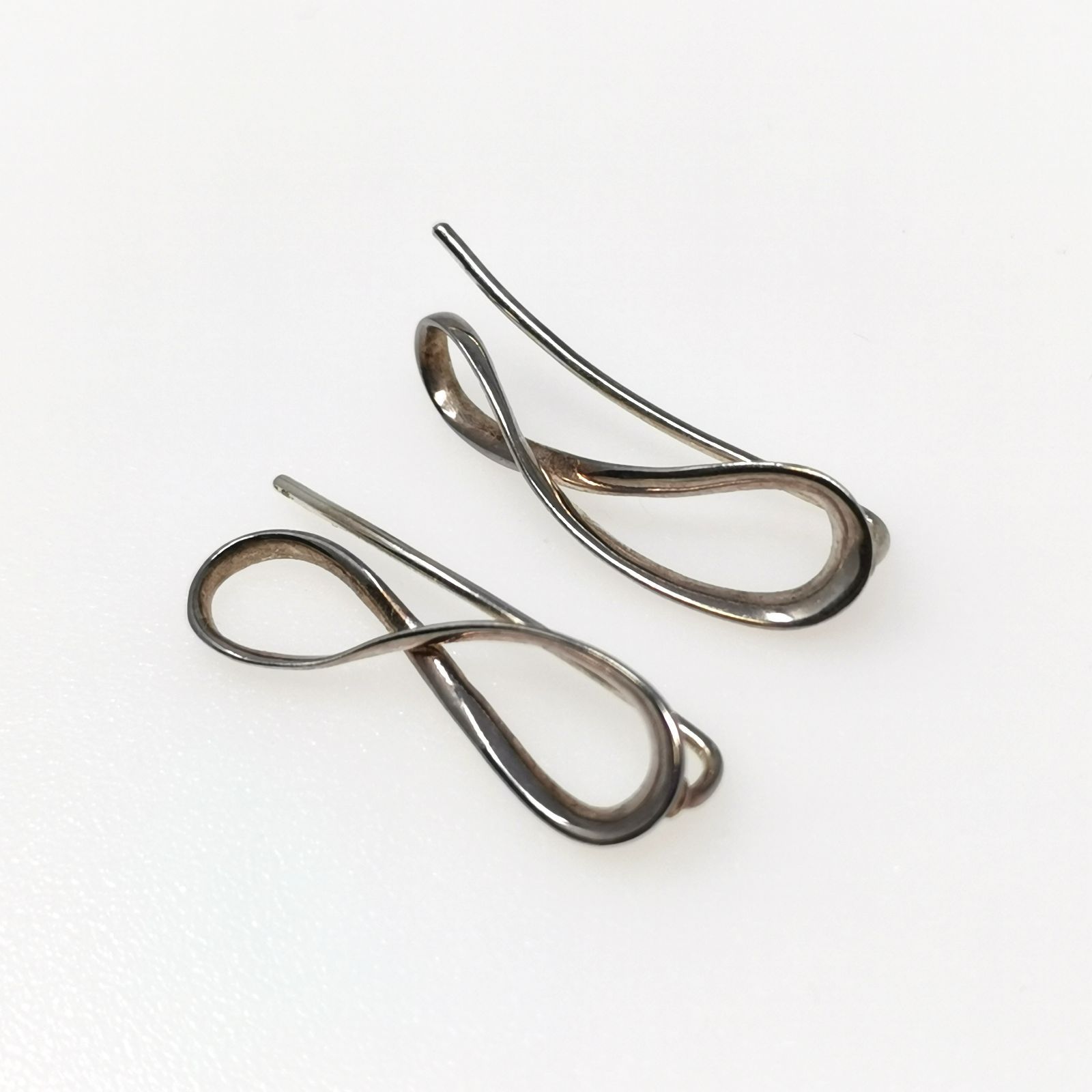 ジョージジェンセン イヤーカフス 2点セット GJ 925 s 刻印あり リボン 品 管理番号