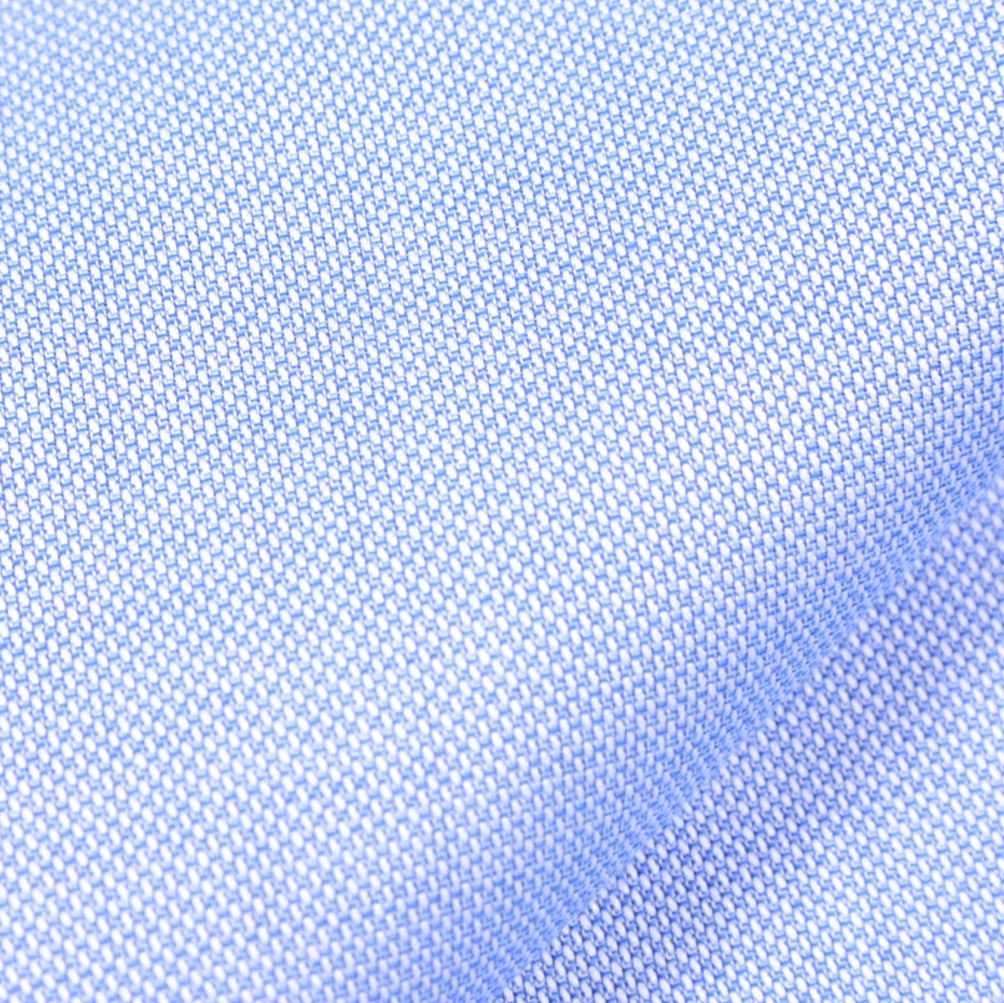 ORIAN オリアン / Vintage Regular Fit レギュラーフィット ドレスシャツ ワイシャツ ボタンダウン 長袖 メンズ ナチュラルストレッチ コットン100% 織柄 ブルー / 25-26AW / 426839