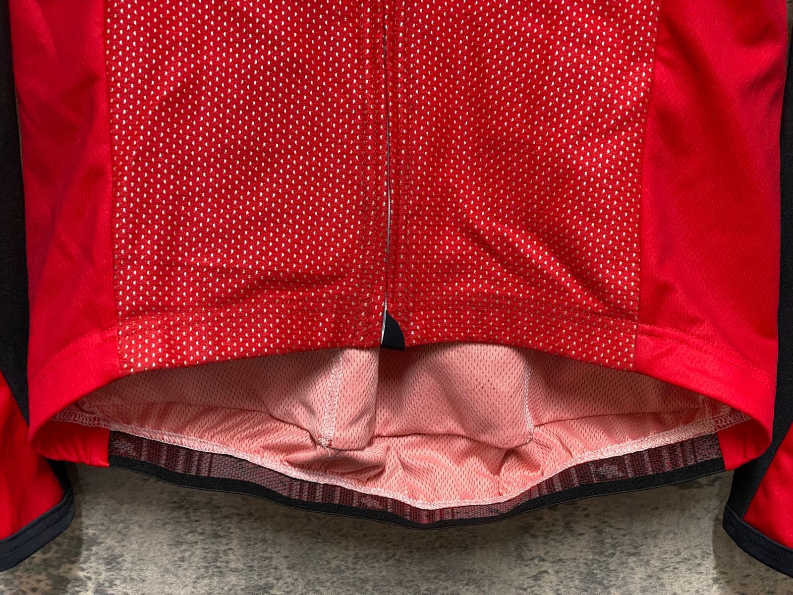 JQ221 アソス assos AIR BLOCK 注文 799 長袖 サイクルジャージ M 赤黒