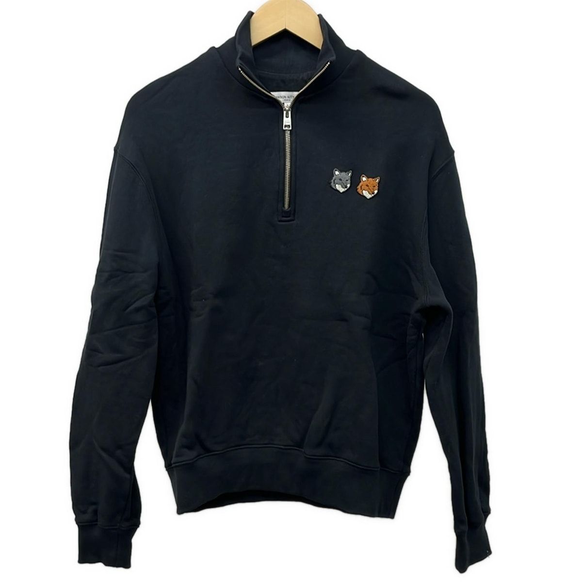 MAISON KITSUNE メゾンキツネ 長袖カットソー サイズS メンズ 黒