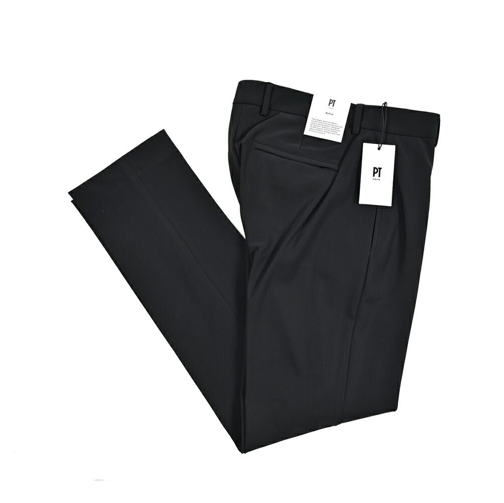 PT TORINO ピーティートリノ Active EPSILON スラックス ノータック ストレッチパンツ 秋冬 メンズ KINETIC FABRIC ナイロン ブラック 430794