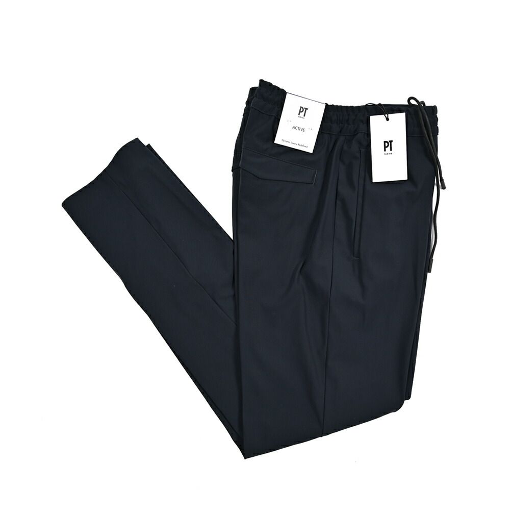 PT TORINO ピーティートリノ Active OMEGA イージースラックス ノータック ストレッチパンツ 春秋冬 メンズ KINETIC FABRIC ナイロン ネイビー 430829