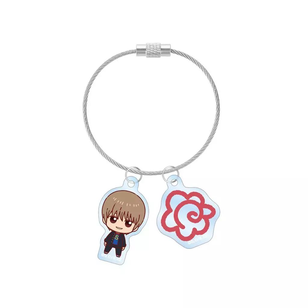 新品】キーホルダー 沖田総悟 ちょこんと! 2連ワイヤーアクリル
