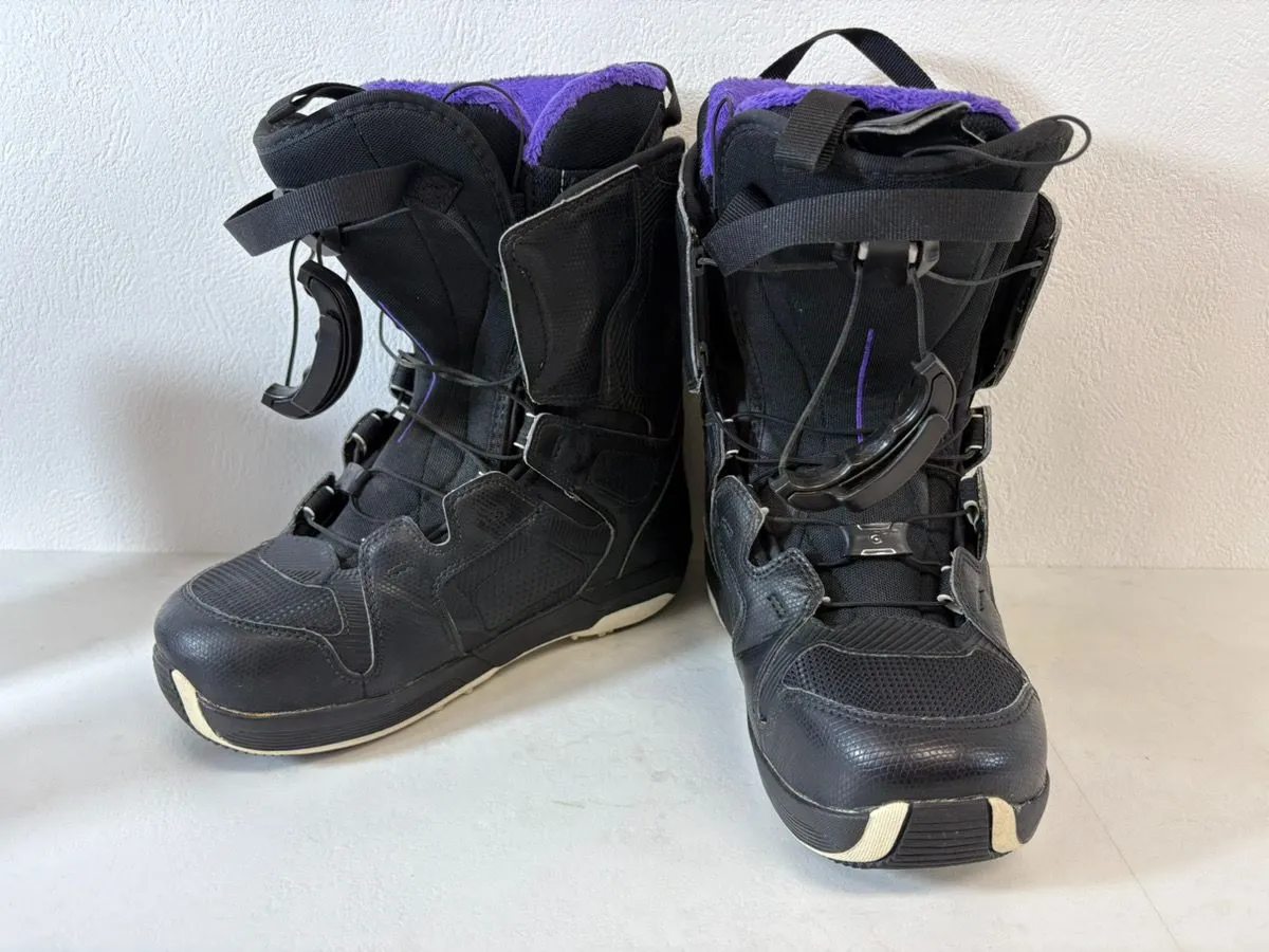 Salomon スノーボードブーツ ブラック/パープル SALOMON(サロモン