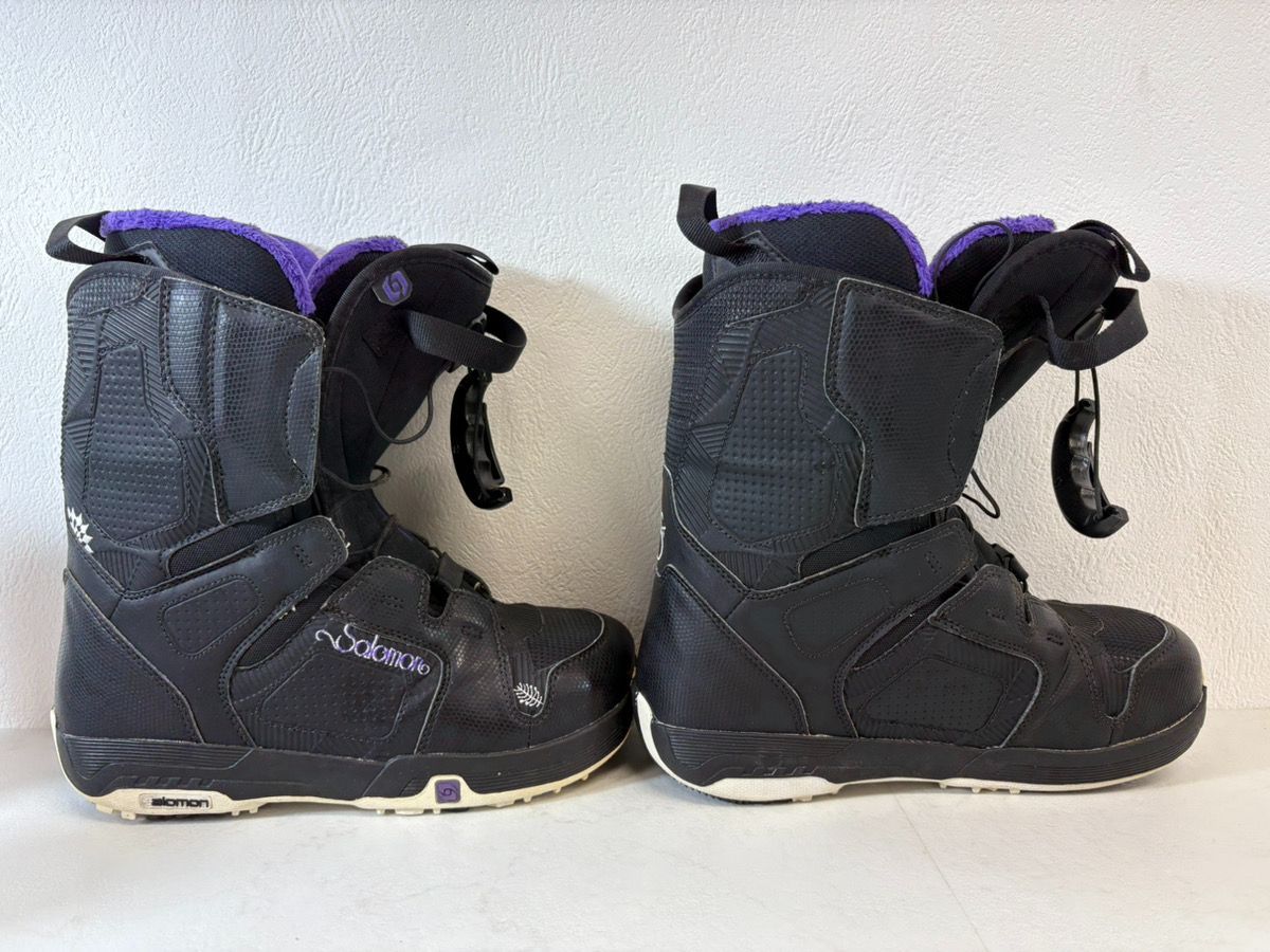 12117-064☆salomon/サロモン/スノーボード/ブーツ/24cm /黒/紫