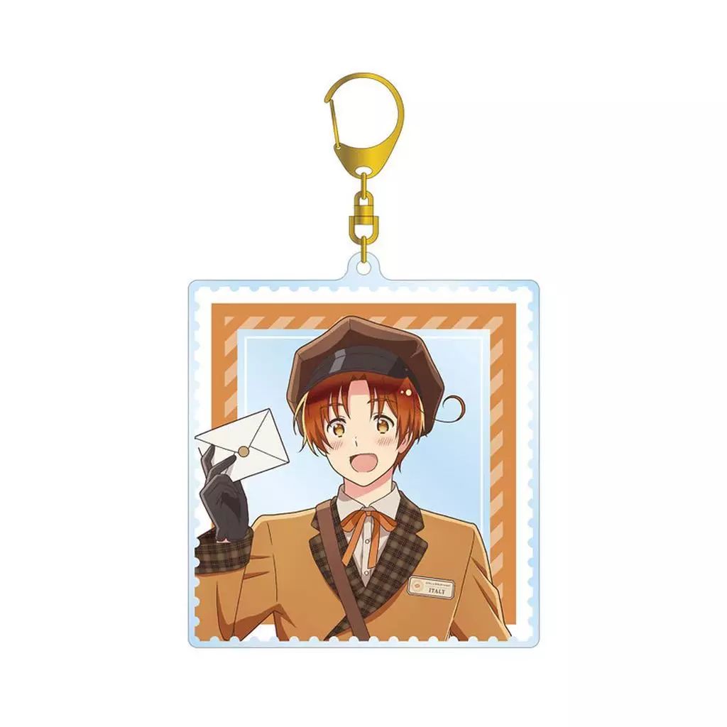 新品】キーホルダー [新品] イタリア 描き下ろし BIGアクリル