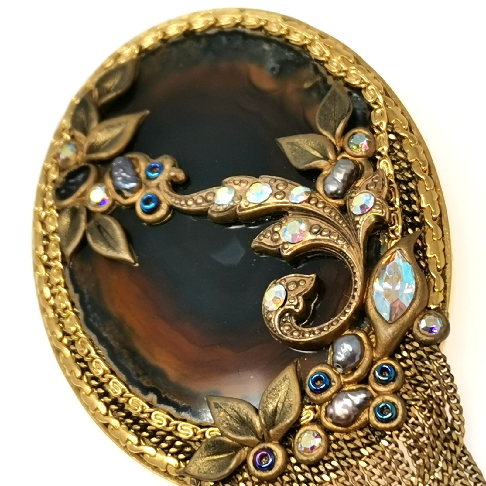 MARENA hand made in Germany ブローチ 兼 ネックレストップ ゴールド 管理番号