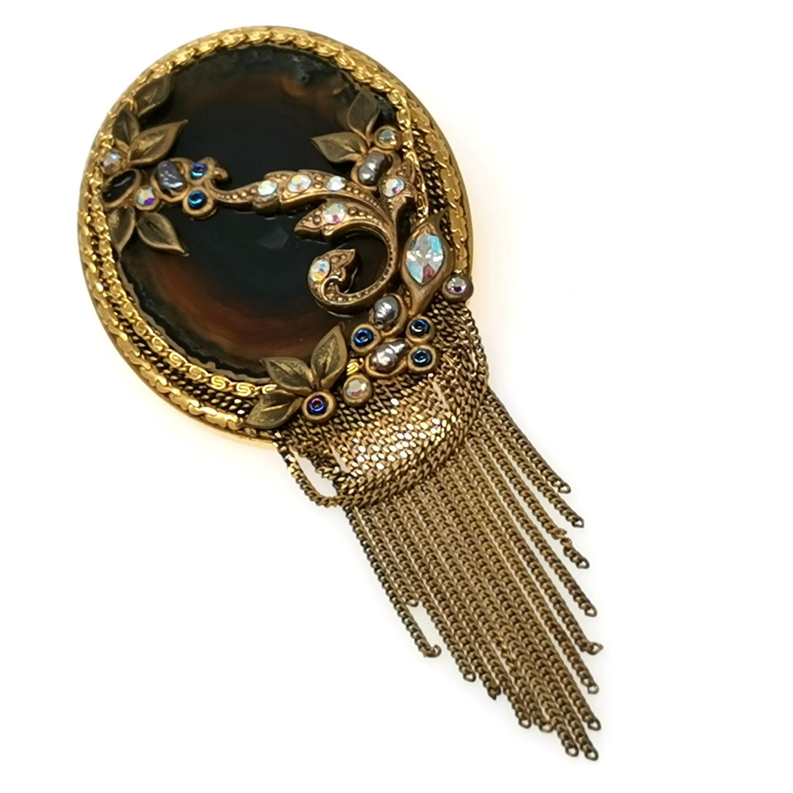 MARENA hand made in Germany ブローチ 兼 ネックレストップ ゴールド 管理番号