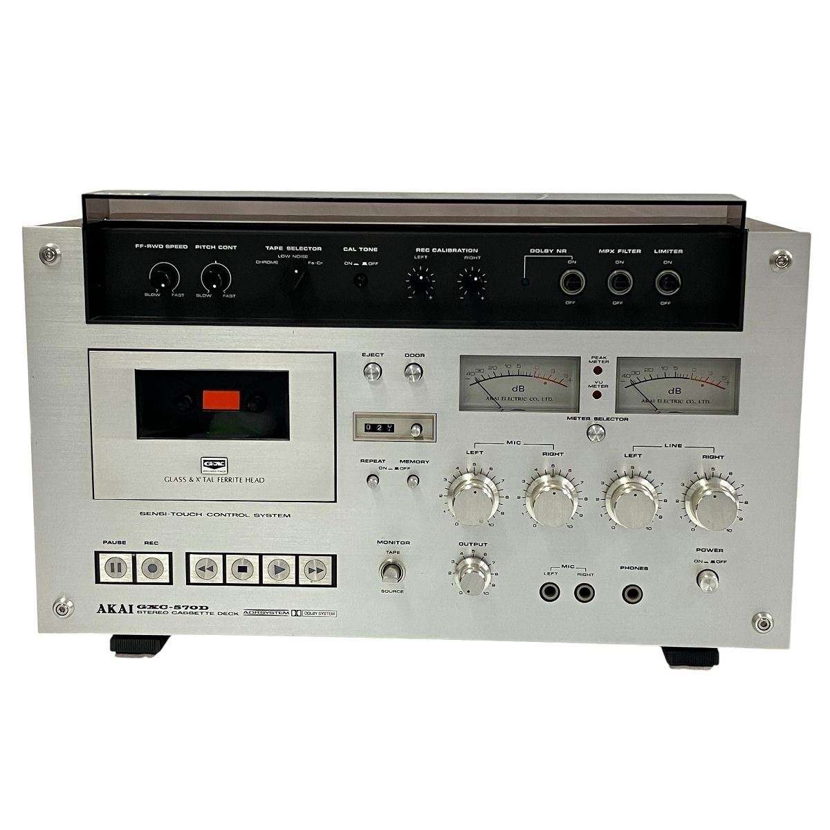 AKAI GXC-570D カセットデッキ ステレオ 音響 機材 オーディオ アカイ