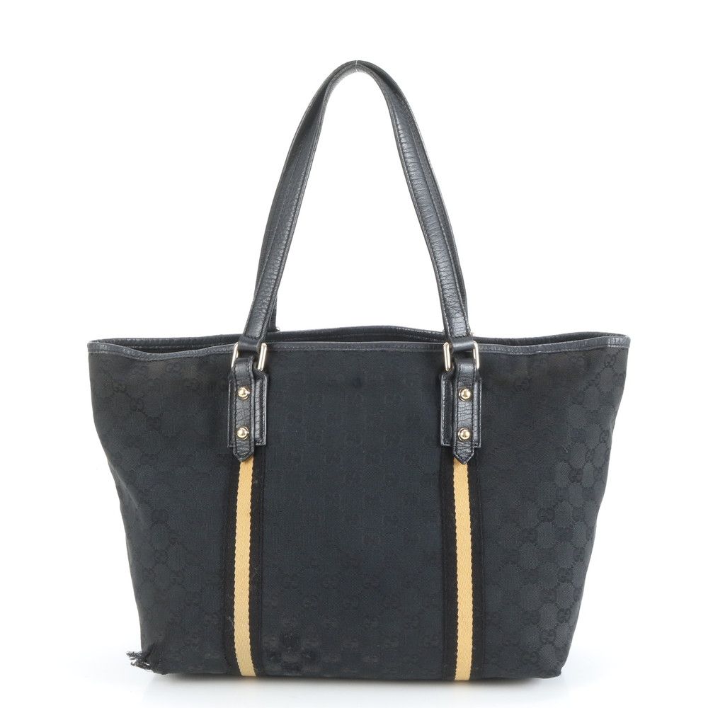 グッチ GG キャンバス チャーム付 139260 レザー トート バッグ 肩掛け