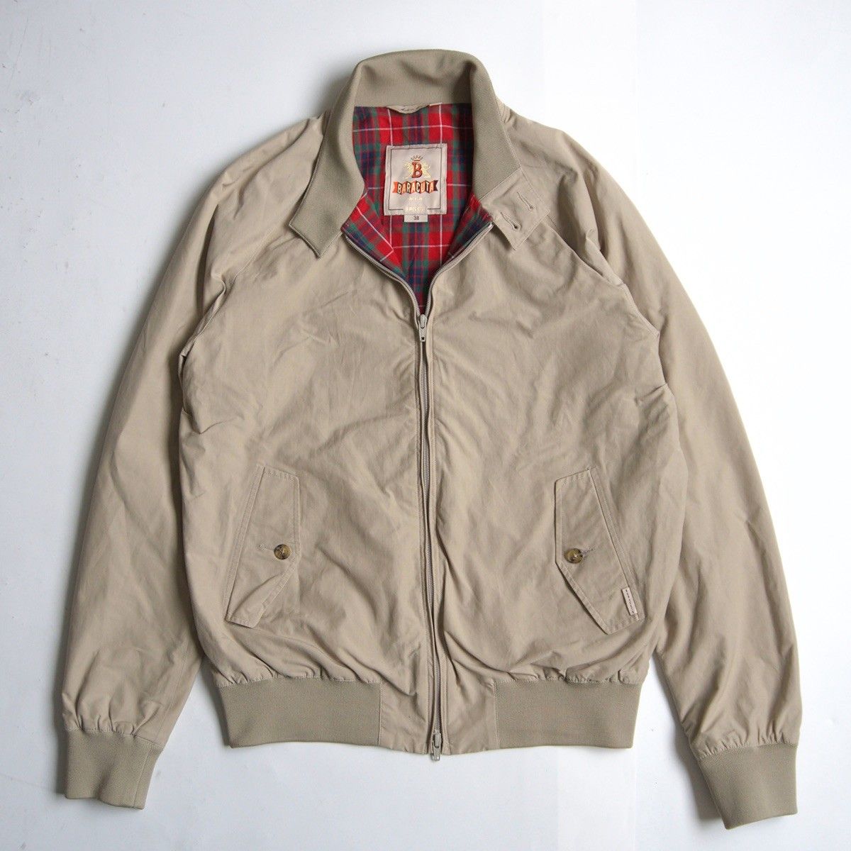 BARACUTA / ジャケット/38/コットン/GRN 美品】 BARACUTA 【G9 スウィングトップ ハリントンジャケット】38