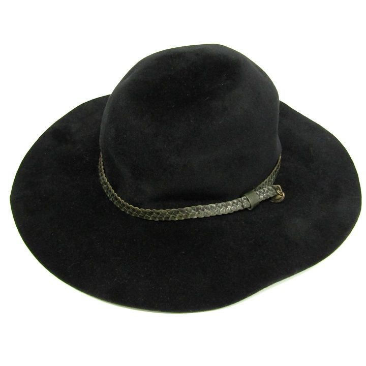 ヘレンカミンスキー ハット スエード つば広 帽子 ブランド レディース ONEサイズ ブラック HELEN KAMINSKI
