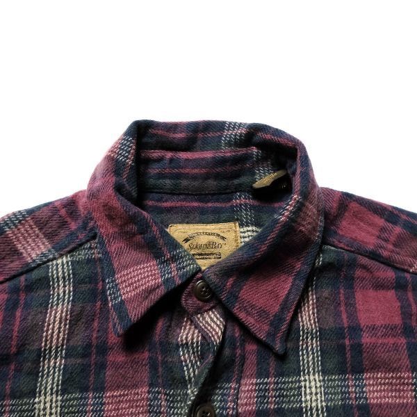 90's JCペニー ST.JOHN'S BAY チェック コットン ヘビーネルシャツ (LT