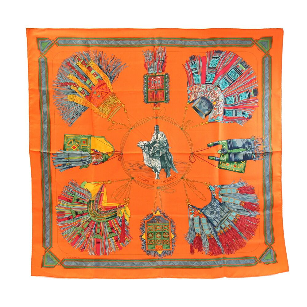 エルメス スカーフ カレ90 CUIRS DESERT - メルカリ