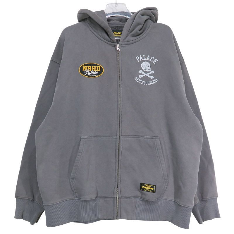NEIGHBORHOOD ネイバーフッド × PALACE パレス 25SS SKULL ZIP HOOD